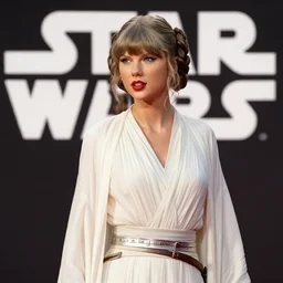 taylor swift as princess leia in star wars by peder balke