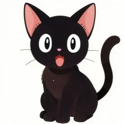 an anime drawing of asiamese cat, by ken sugimori in 1 9 9 8, for pokemon red and blue.