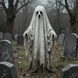 a hans bellmer photo - realistic render of strange ghost in a graveyard