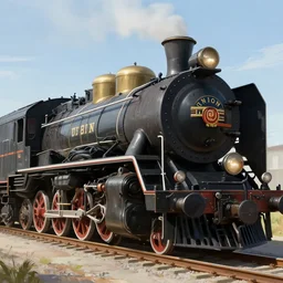 union pacific big boy steam engine!!!, highly detailed, digital painting, artstation, concept art, wallpaper, smooth, sharp focus, illustration, art by giger and artgerm and greg rutkowski and alphonse mucha