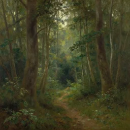forest landscape painting by ridgway - n 4