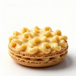 gothic macaroni and cheese, stylized 3d render, isolated on a pure white background, centered, entire object in frame, sharp focus, soft studio lighting