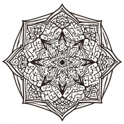 moroccan mandala, vector art