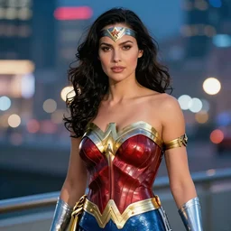 Aletta Ocean as Wonderwoman, 50mm, f8, bokeh