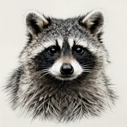 beautiful raccoon by ernst haeckel, drawing, stunning artwork, highly detailed