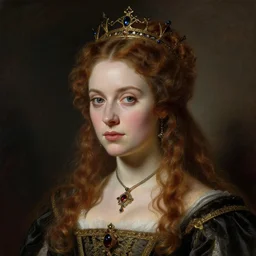gothic princess portrait. by william henry hunt, highly detailded