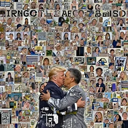 donald trump hugging barack obama tenderly - n 9