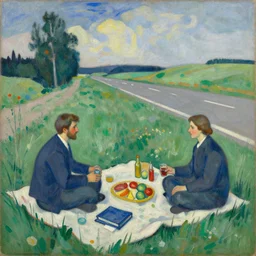 painting of kandinsky, roadside picnic by strugatsky