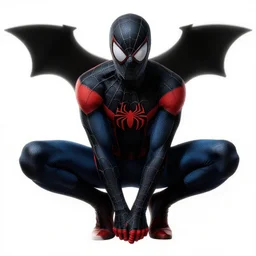spiderman in the dark knight returns, comic book, highly detailed, digital art, centered, portrait, colored accurately, 4 k, 8 k, masterpiece, in the style of frank miller