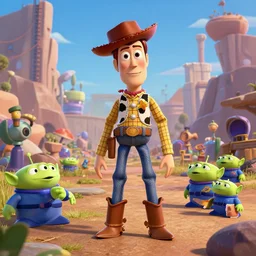 the world of toy story post apocalypse, hd hyper detailed cgi animation, digital landscape