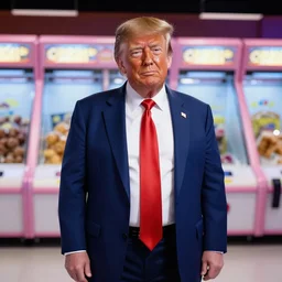 donald trump at chuck e cheese
