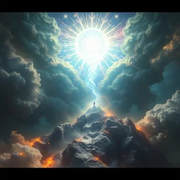 the monad of heaven bursting forth from the psyche of hum, anity, art by peter mohbacher, trending on artstation, digital art