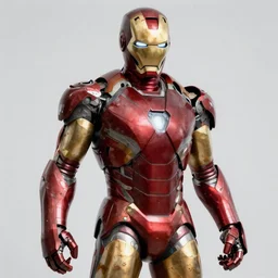 rusted iron man suit, 4k realistic photo
