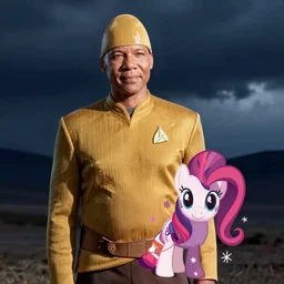 Jean Luc Picard starring in My Little Pony