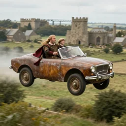 flying car in medieval britain