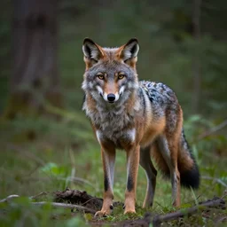 werewolf standing in a forest