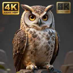 anthropomorphic owl warrior ,highly detailed, 4k, HDR, award-winning, artstation, octane render