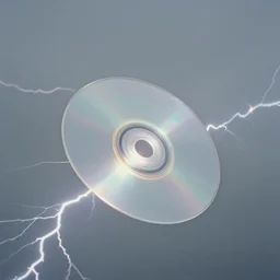realistic photo portrait of a glowing disks flying in a grey sky, covered with tesla electricity 1 9 9 0, life magazine photo, natural colors, museum collection, kodak