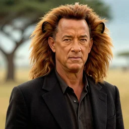 tom hanks as mufasa, detailed, portrait photograph, 8 k hdr movie still, dynamic lighting