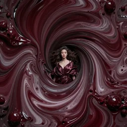 fluid swirl masses of burgundy oil paints building chaotic satin structure of unreal beautiful girl in other dimensions, one point perspective, billion details, moebius, bao pham, donato giancola, larry elmore, masterpiece, trending on artstation, featured on pixiv, cinematic composition, beautiful lighting, sharp, details, hyper - detailed, hdr, 4 k, 8 k