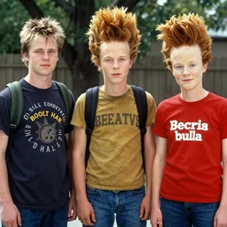 movie still of the teen actors who look like beavis and butthead