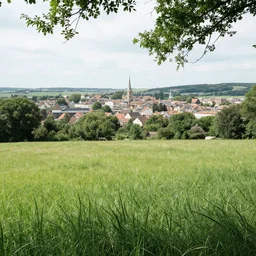 in the town or the meadow