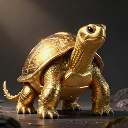 a turtle looking like goldorak