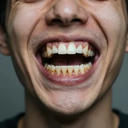 man covered in human teeth - n 9