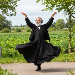 rudolf steiner dancing on a biodynamic farm