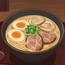bowl of tonkotsu ramen with chashu, as animated by pixar - 9
