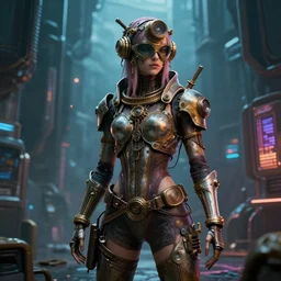 fake steampunk cyberspace synthwave