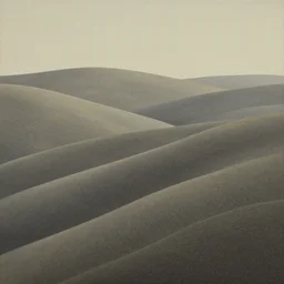 a painting of the rolling hills in muted color, an ultrafine detailed painting by rafal olbinski, behance contest winner, pop surrealism, detailed painting, very detailed, minimalist, skeuomorphic, airbrush art
