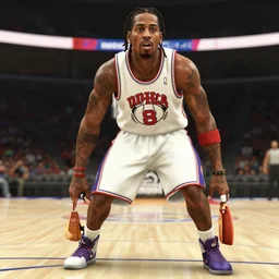 a videogame still of lil'wayne in nba 2 k 2 2, ultra detailed, octane render