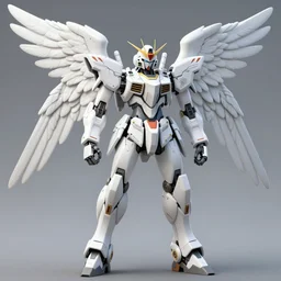 digital concept art of an armored mech angel, mechanical, large