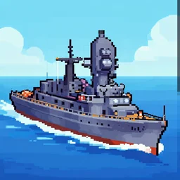 Battleship, pixelart