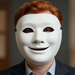 a cinematic portrait of the happy mask salesman, half - moon eyes, ginger, art by lois van baarle and loish! and rossdraws and sam yang and samdoesarts and artgerm and saruei and disney, digital art, highly detailed, intricate, sharp focus, trending on artstation hq, deviantart, unreal engine 5, 4 k uhd image