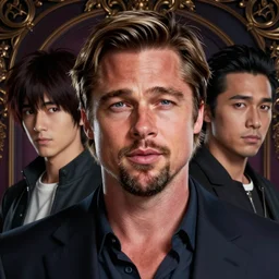 brad pitt portrait, hyper detailed, colorful palette, masterpiece, ornate dark, suehiro moaruo, katsuhiro otomo, shintaro kago, cgsociety, octane render, ambient light