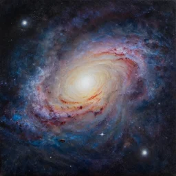 galaxy collapse, oil on canvas