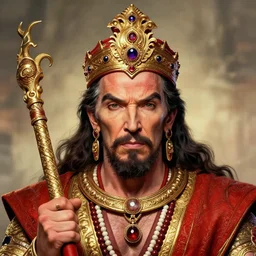 a highly detailed hanuman portrait of stephen strange, james gurney, james jean