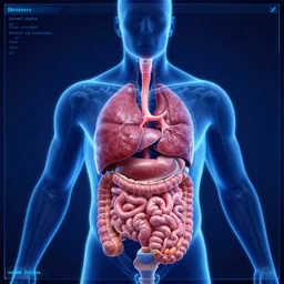 unreal engine blueprint of human internal organs