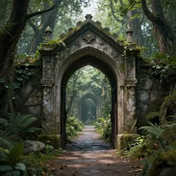 a portal in the real world going to fantasy world
