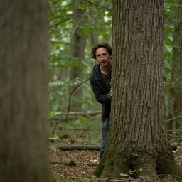 you are in a forest, you see shia labeouf, badly hiding behind a tree looking at you at lest 6 feet away
