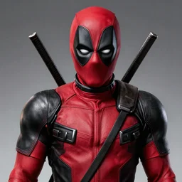 deadpool, anime, highly detailed, digital art, centered, portrait, colored accurately, in the style of kentaro miura