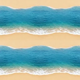 a seamless pattern of ocean and sand, perfectly symmetric, octane render in maya and houdini, vray, ultra high detail ultra surreal, unreal engine, colorful ; ocean, sand