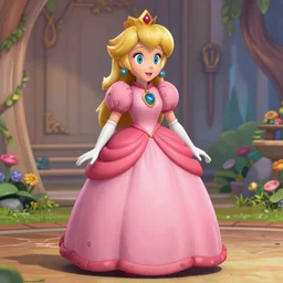 Lady Demitrescu as Princess Peach,