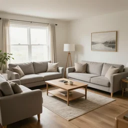 stereoscopic image of a livingroom