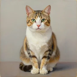 A painting of a cat, full subject, by Ross Tran, by Krenz Cushart, Trending on Artstation