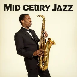 mid century jazz album cover