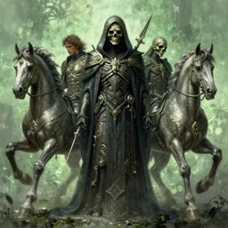 concept art by artgerm, pestilence of the four horsemen of the apocalypse, soft green natural light, intricate, death with hood, highly detailed dark art, digital painting, artstation, concept art, smooth, sharp focus, illustration, art by greg rutkowski and luis rollo and uang guangjian and gil elvgren, symmetry!