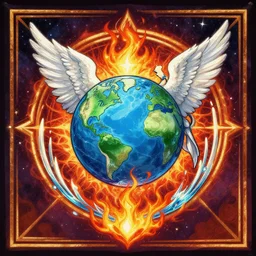 golem banner fire water earth life angel